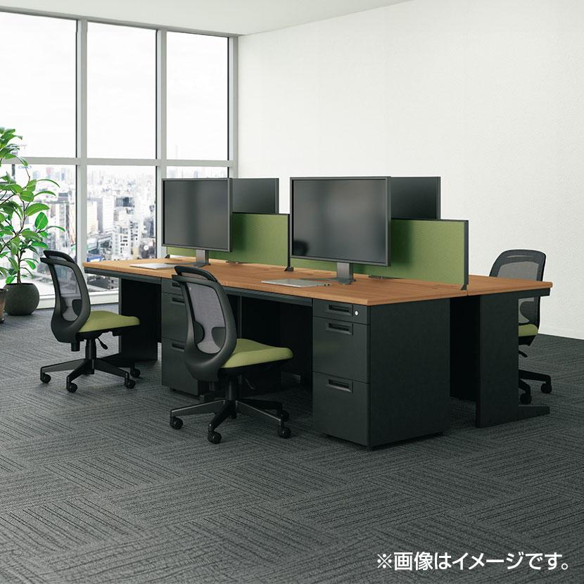 SA-167A-3 SA エスエー オフィスデスク ワークデスク 片袖机 A-3段袖 幅1600×奥行700×高さ720mm プラス(PLUS)の画像