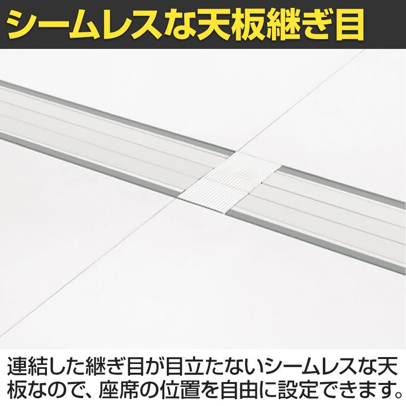 ST-NK187W-B STAGEO FREE 片面ベースタイプ フリーアドレスデスク 天板ミディアムウッド 本体ホワイト 幅1800×奥行700×高さ720mm PLUS(プラス)の画像