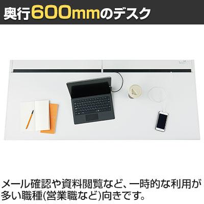 UR-106HN W4 US-1S 平机 スチールデスク オフィスデスク トレーなし 幅1000×奥行600×高さ720mm プラス(PLUS)の画像