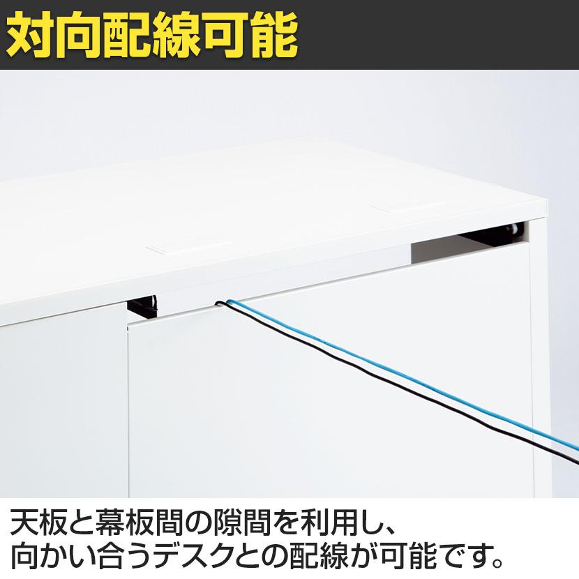 PLUS ユーエスツー 片袖机(A-3段袖) D600標準収納タイプ 幅1600×奥行600×高さ720mm US-NS166A-3_4