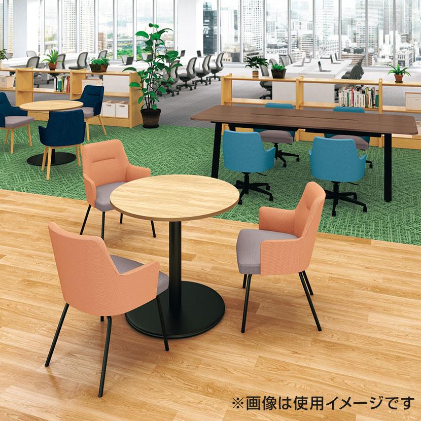 WF-0707CT-BS-N WORK FRAN ワークフラン カフェテーブル サイドテーブル ロータイプ スクエア オフィスラウンジ 幅750×奥行750×高さ720mm プラス(PLUS)_3
