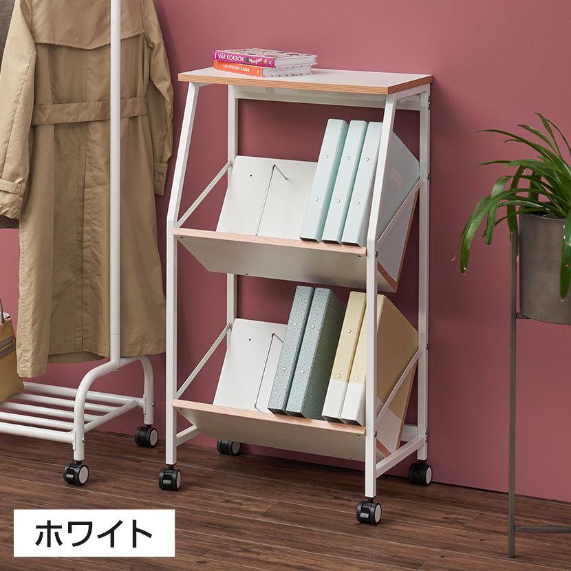 オフィスコム 法人送料無料 レシル 天板付き ファイルワゴン A4