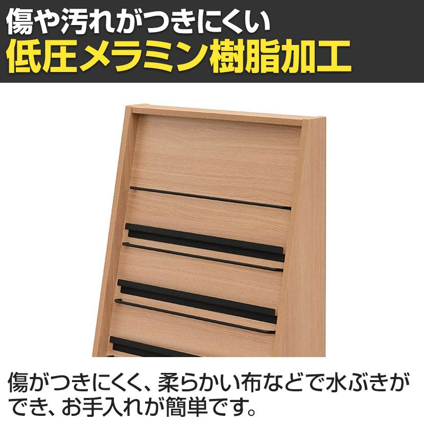 MEETS カタログスタンド ダブル 幅600×奥行300×高さ1200mm 【強化ガラス】