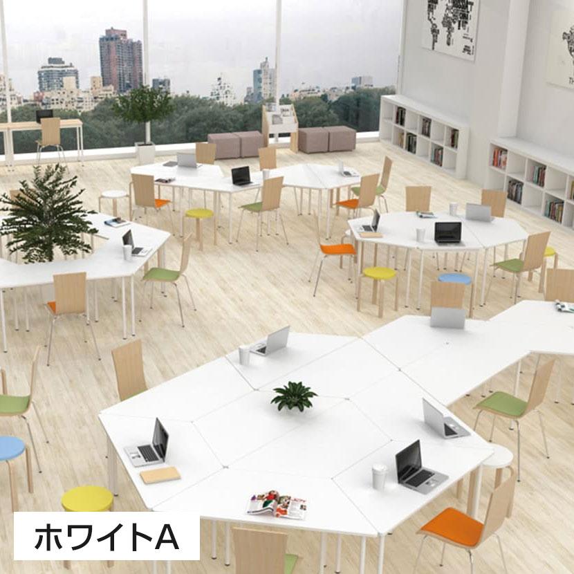 アール・エフ・ヤマカワ RFシンプルテーブル 台形 幅1400×奥行607×高さ