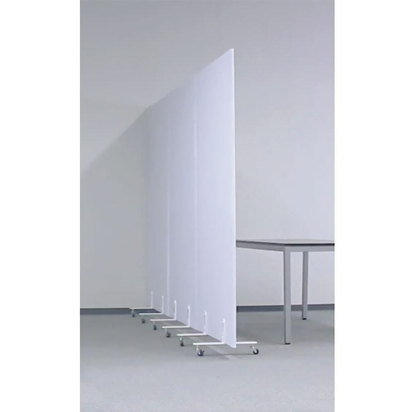 ブラック:2026年1月中旬入荷予定 REMUTE リミュート 吸音パーティション キャスター付き 幅920×奥行420×高さ1910mm | 0000 | 03