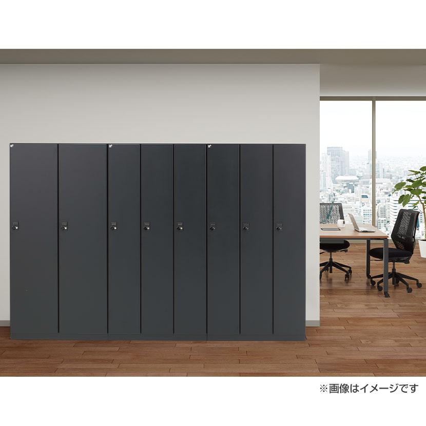 抗菌加工 3人用ブラックロッカー(ダイヤル錠) 幅900×奥行515×高さ1800mm BKL-3-DBK SIAA 国産 完成品の画像