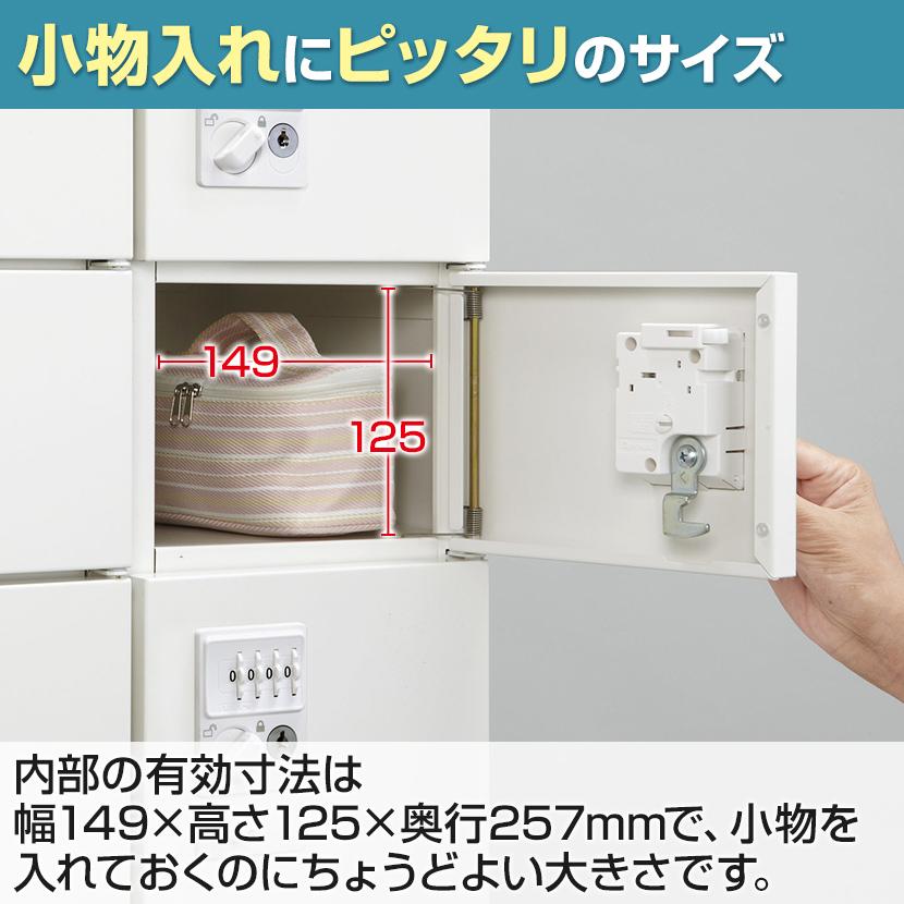 貴重品ロッカー 鍵付き ボタン錠 ナンバーロック 20人用 2列10段 小物