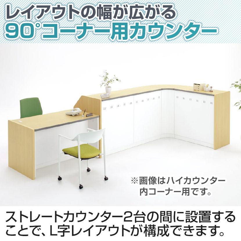 NSシリーズ ハイカウンター用 90度内コーナー 受付カウンター オフィス