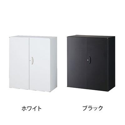 両開き書庫 スチールキャビネット 3段 本棚 鍵付き 高さ1050mm RW45 