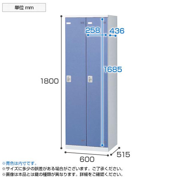 2人用 更衣室ロッカー 収納 職場 オフィス スチールロッカー 鍵付き 内