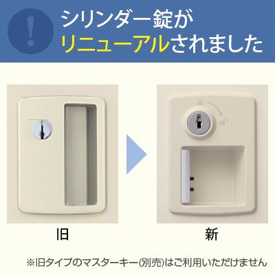 スチール製 シューズボックス・靴箱・下駄箱 2列5段10人用 錠付/SLBW-M10-S2_8