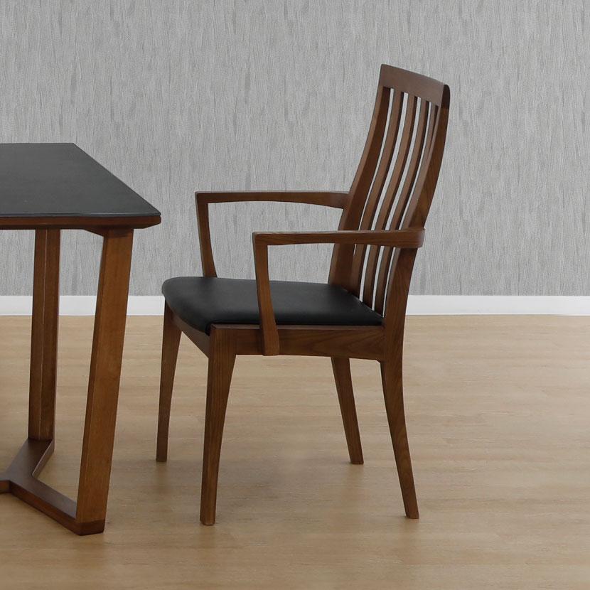 シギヤマ家具工業 ダイニングチェア ハイバック アームチェア ウッディ