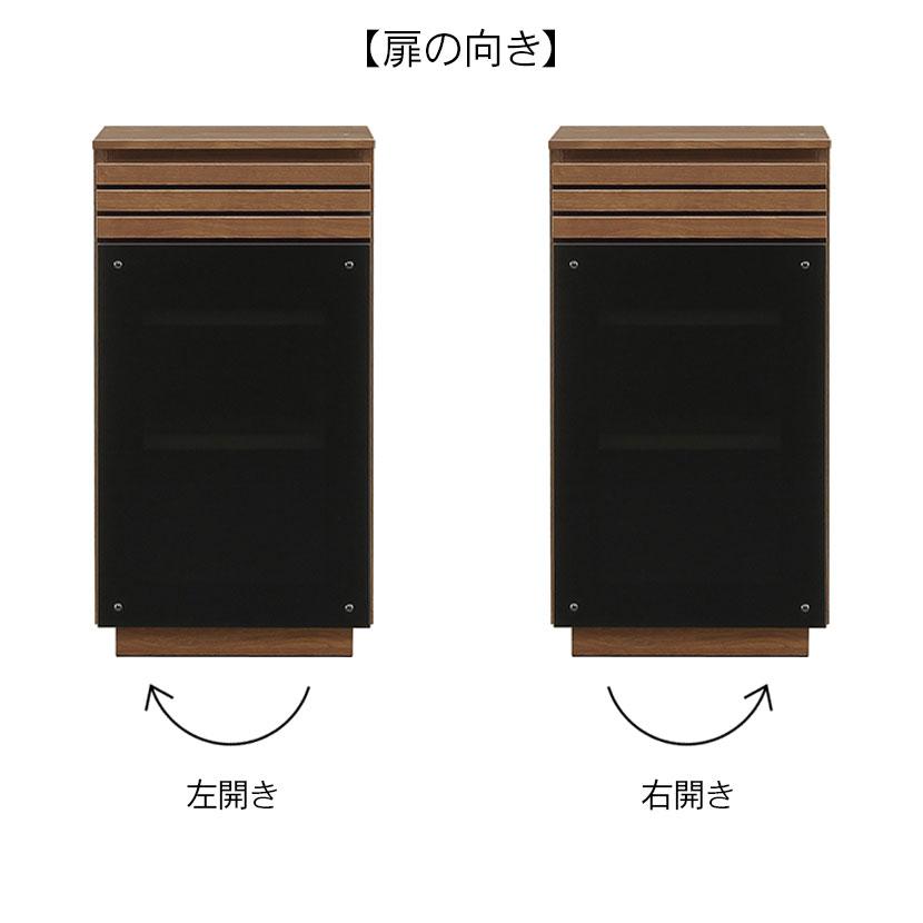 シギヤマ家具工業 キャビネット 木目調 セラミック調 ウォールナット柄