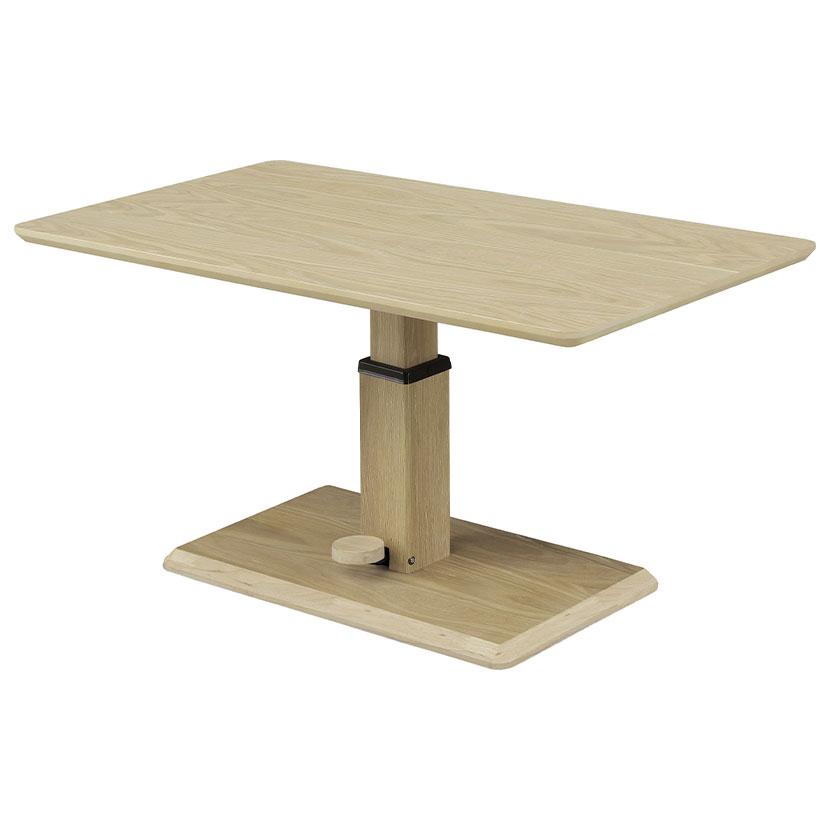 ⭐︎美品⭐︎シギヤマ家具　昇降センターテーブル　ナチュラル木製長方形 シギヤマ家具工業 昇降式センターテーブル 天然木 リビングテーブル