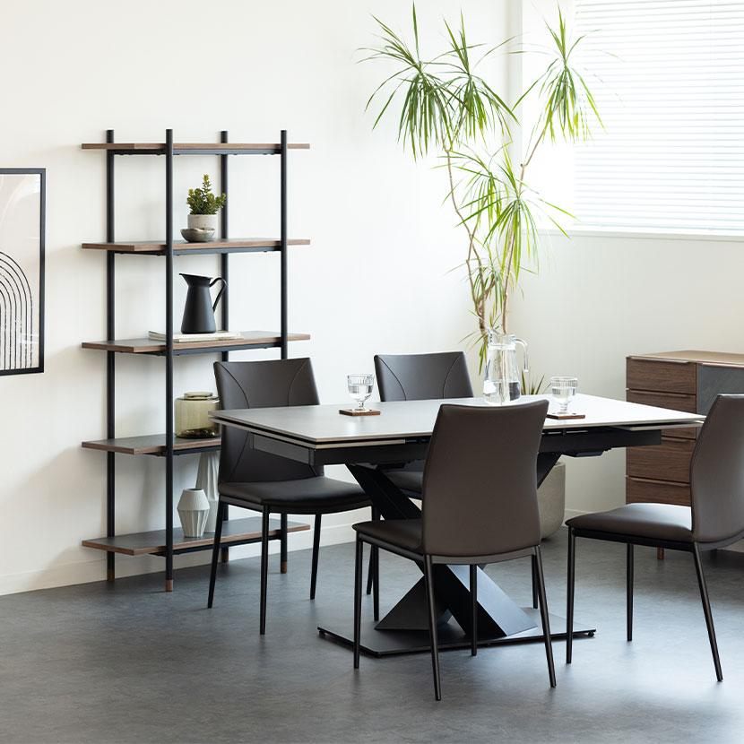 オープンラック ラグナー 収納 5段 メラミン 木製 スチールラック