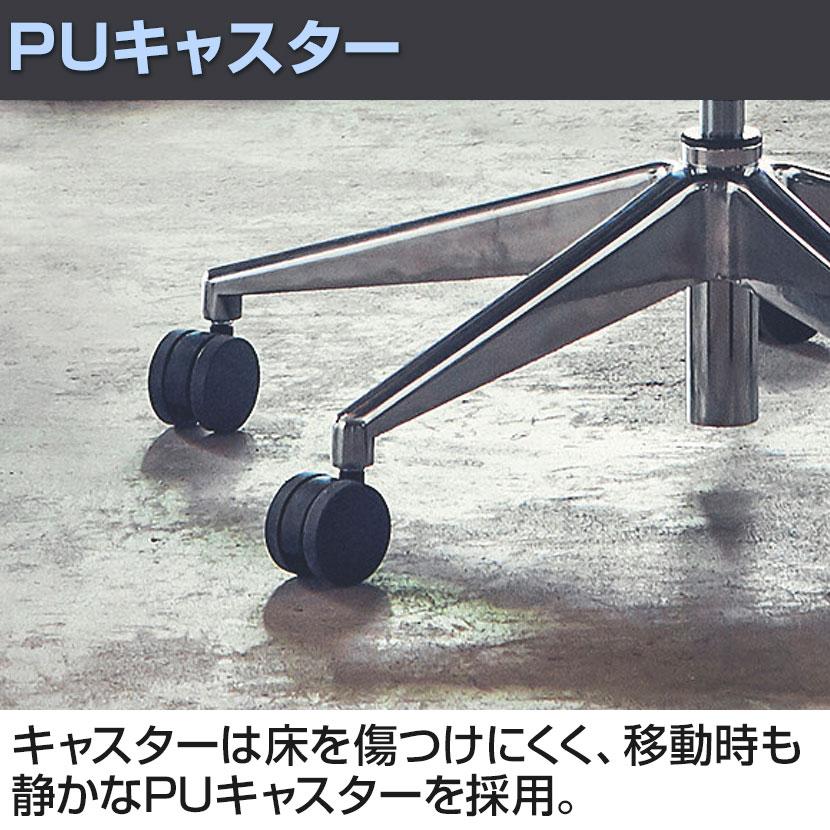 AiDen(アイデン) A03-E(エーゼロスリーイー) オフィスチェア メッシュチェア ブラックフレーム ヘッドレスト 可動肘付き 4Dアームレストの画像