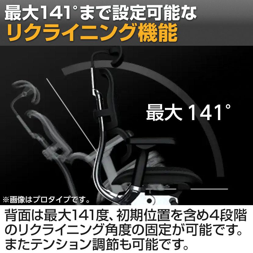エルゴヒューマン（Ergohuman） ブラック×ブラック12月下旬 グレー