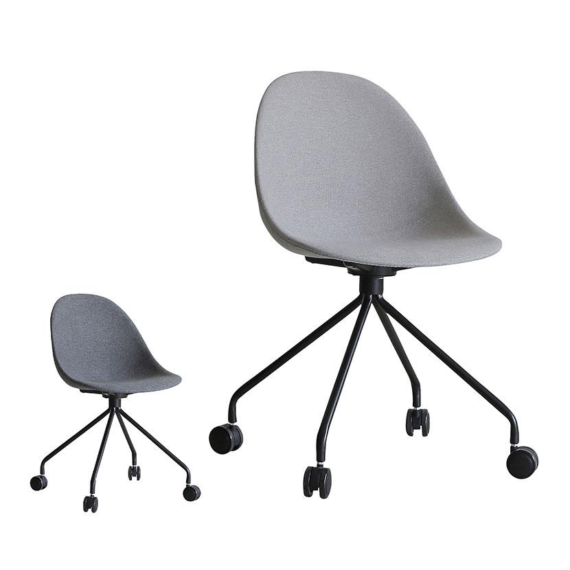 作業デスク&チェア 曲線が美しいデスクチェア 2点セット EIRMIN×Lubbock [SH-23-KDSET