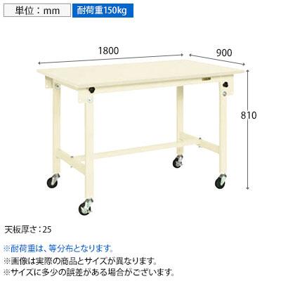 サカエ 軽量作業台CKタイプ 移動式 CK-189SRNI 幅1800×奥行900×高さ810mm_8