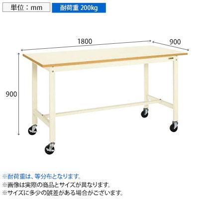 サカエ 軽量作業台 移動式 幅1800×奥行900×高さ900mm KH-70BI_2