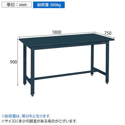 サカエ 実験用中量作業台 特殊アクリル天板 幅1800×奥行750×高さ900mm CDC-1875D_1