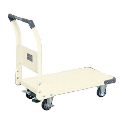 サカエ 特製四輪車 300kgタイプ フロアストッパー付き 幅855×奥行480
