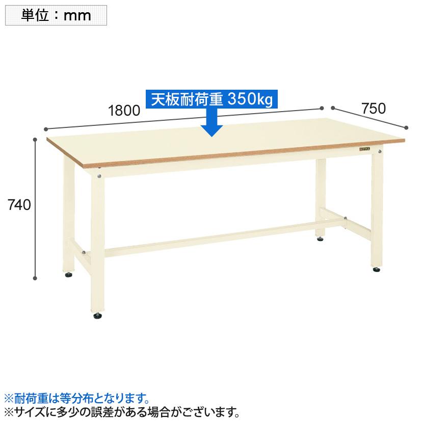 サカエ 作業台 作業机 150cm×60cm 軽量 引き出し（鍵）付き s2※ サカエ 軽量作業台 作業机 KKタイプ KK-69NI 幅1800×奥行750×高さ740mm