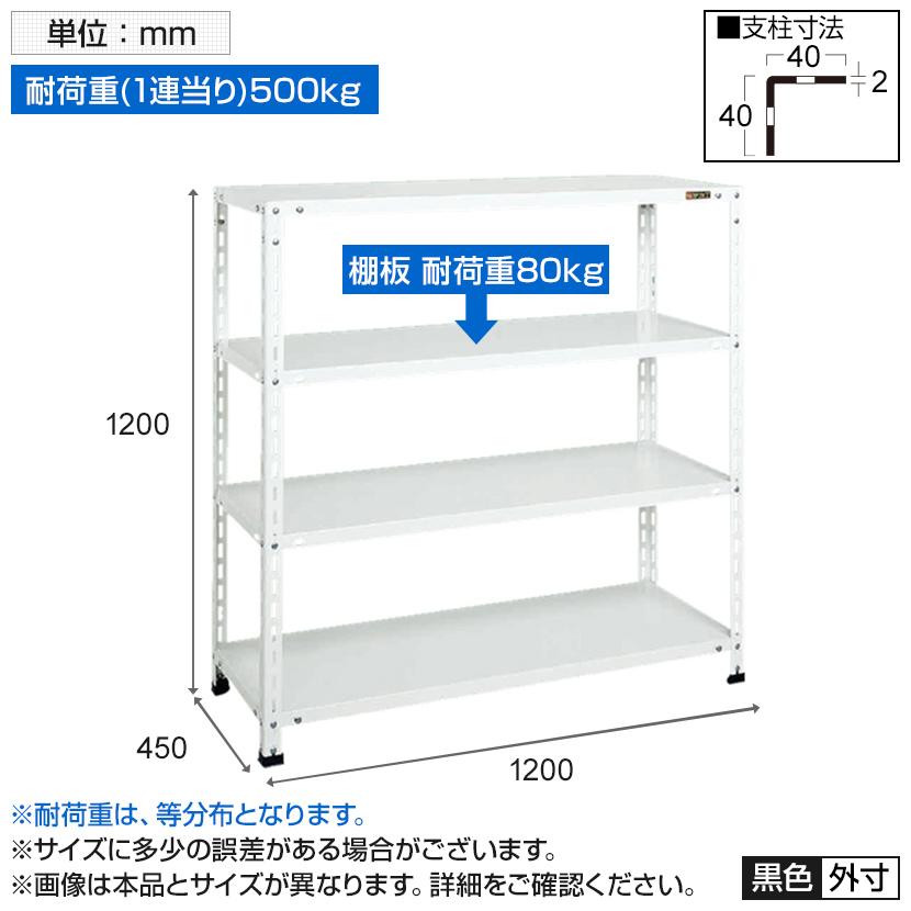 店舗什器 可動棚 2列セット 高さ調整可能 業務用 サカエ ショップラック 4段 業務用棚 店舗什器 幅1200×奥行450×高さ