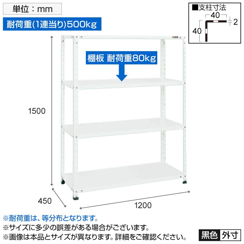 サカエ ショップラック 4段 業務用棚 店舗什器 幅1200×奥行450 サカエ ショップラック 4段 業務用棚 店舗什器 幅1200×奥行450