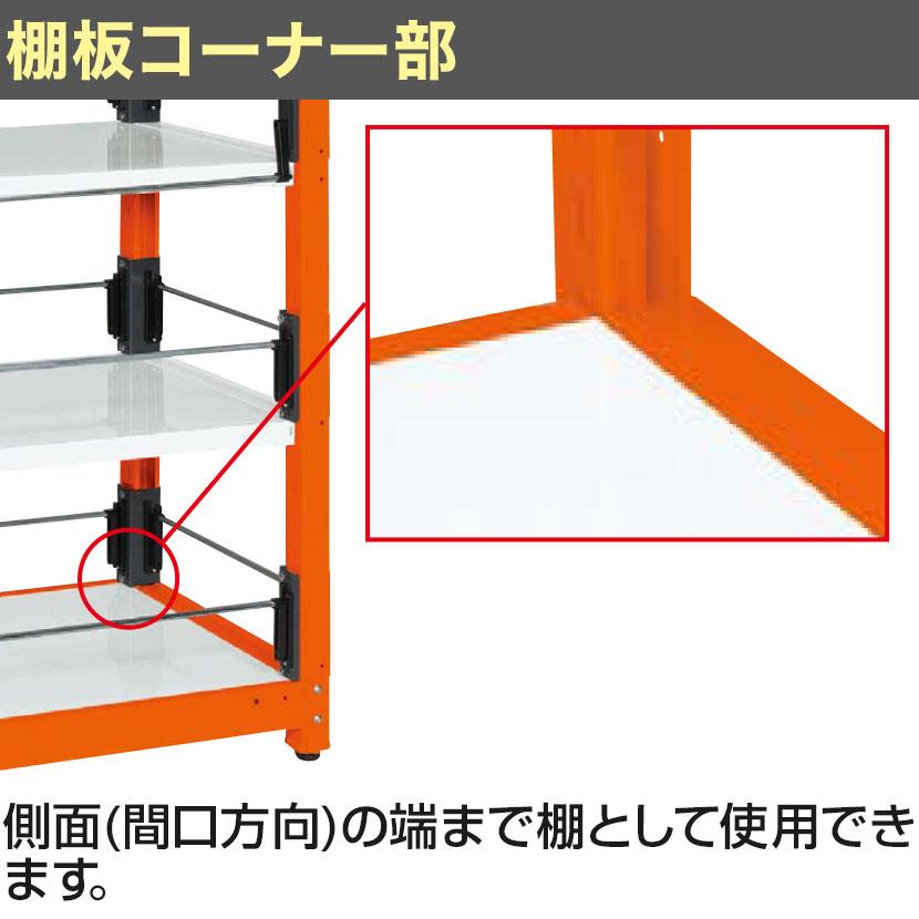 スチールラック 収納 業務用(ツートン) SLN-9055 幅900×奥行615×高さ1800mm 色管理可能_5