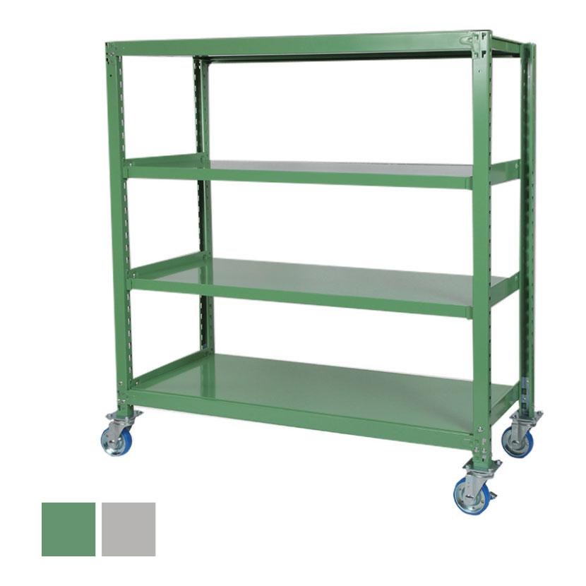 国産 スチールラック 中量棚300kg 天地4段 収納棚 スチール棚 ゴムキャスター付き ボルトレス ガレージ 倉庫 工場 物流 幅1800 奥行600 高さ1500mm オフィス家具通販のオフィスコム 通販 Paypayモール