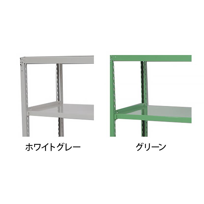 タイムセール！スチール製収納ラック【タイプB】　可動棚　大容量　GREEN B-1744 中量棚B型 単体 サカエ グリーン色 スチール 荷重500kg/段 4段