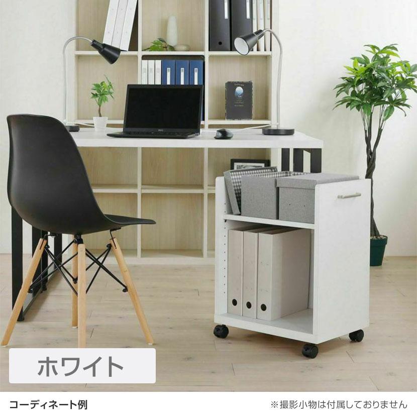 白井産業 サイドワゴン デスクワゴン オフィスコ2 キャスター付き 幅