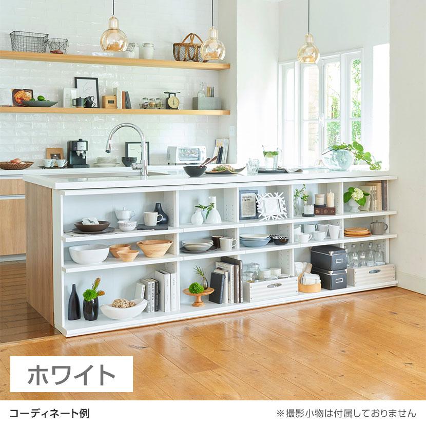 白井産業 オープンラック 棚 カウンター下 シェルフ 本棚 キッチン収納