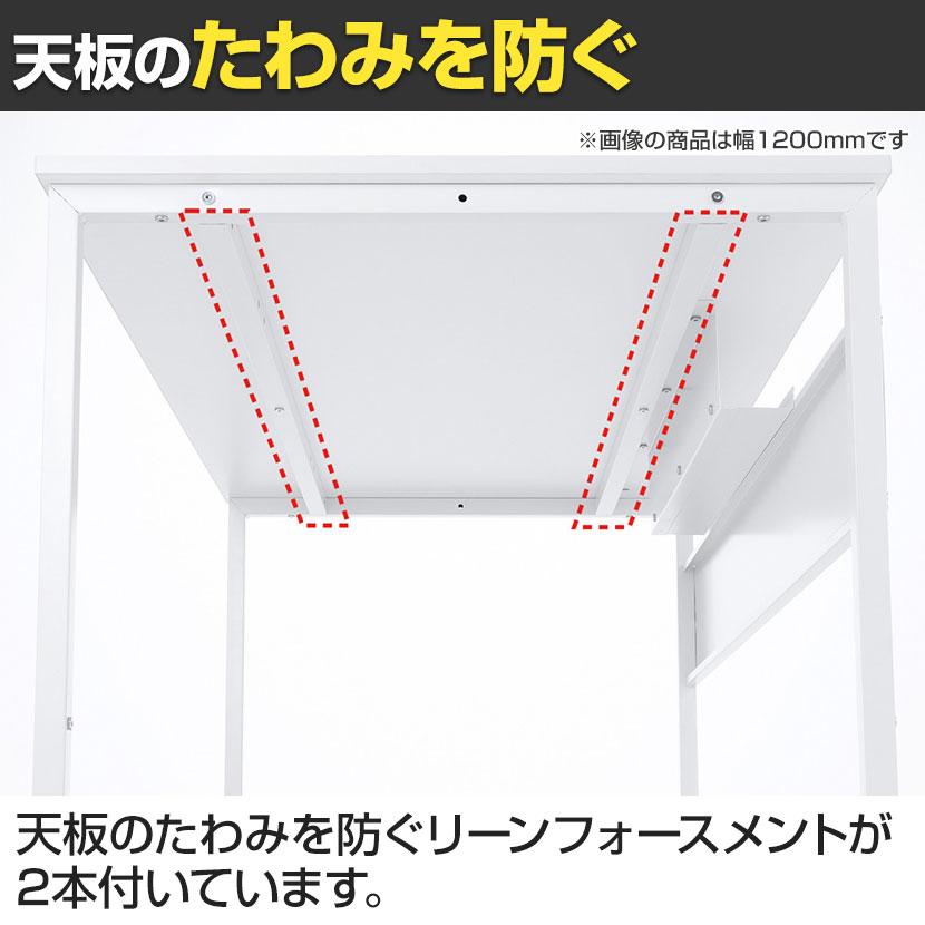 フレキシブルデスク 多目的デスク ワークテーブル 大型ケーブルトレー・キャスター+アジャスター付属 幅1400×奥行700×高さ700・720mm | SANWA SUPPLY | 15