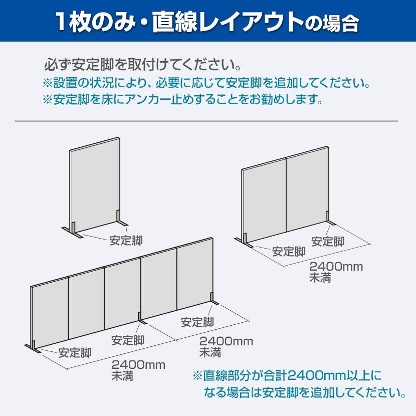 パーティション 布張り OUシリーズ Dパネル パーテーション オフィス パネル 衝立 間仕切り クロスパーテーション おしゃれ 幅450×高さ1300mm SS-OU-1345C｜officecom｜10