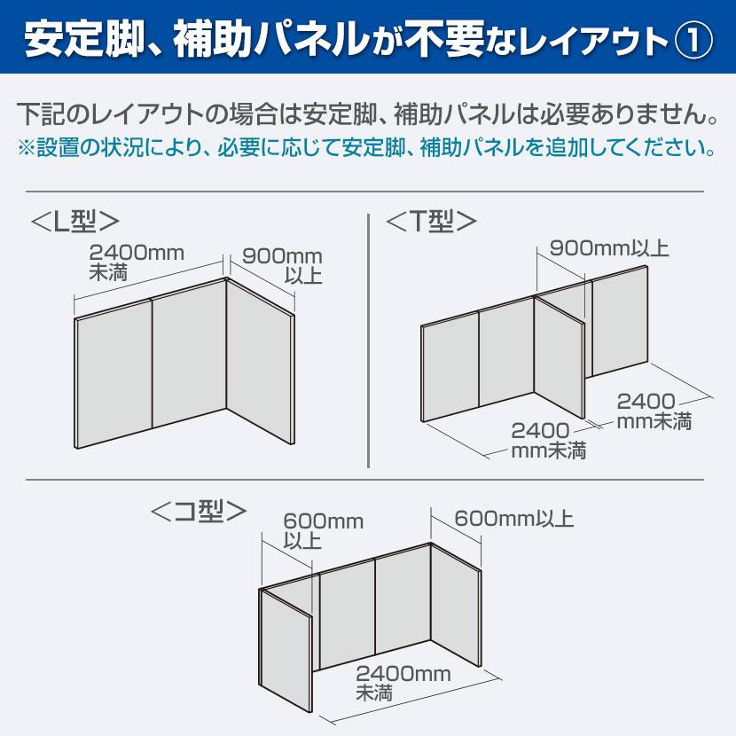 サンワサプライ パーティションDパネル用T型ジョイントポール(H1500用) SS-OU-15TJP｜officecom｜06