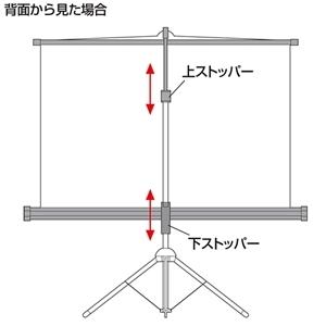 プロジェクタースクリーン三脚式105型 SANWA SUPPLY プロジェクタースクリーン(三脚式) 105型 105