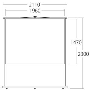 SANWA SUPPLY（サンワサプライ） プロジェクタースクリーン(床置き式