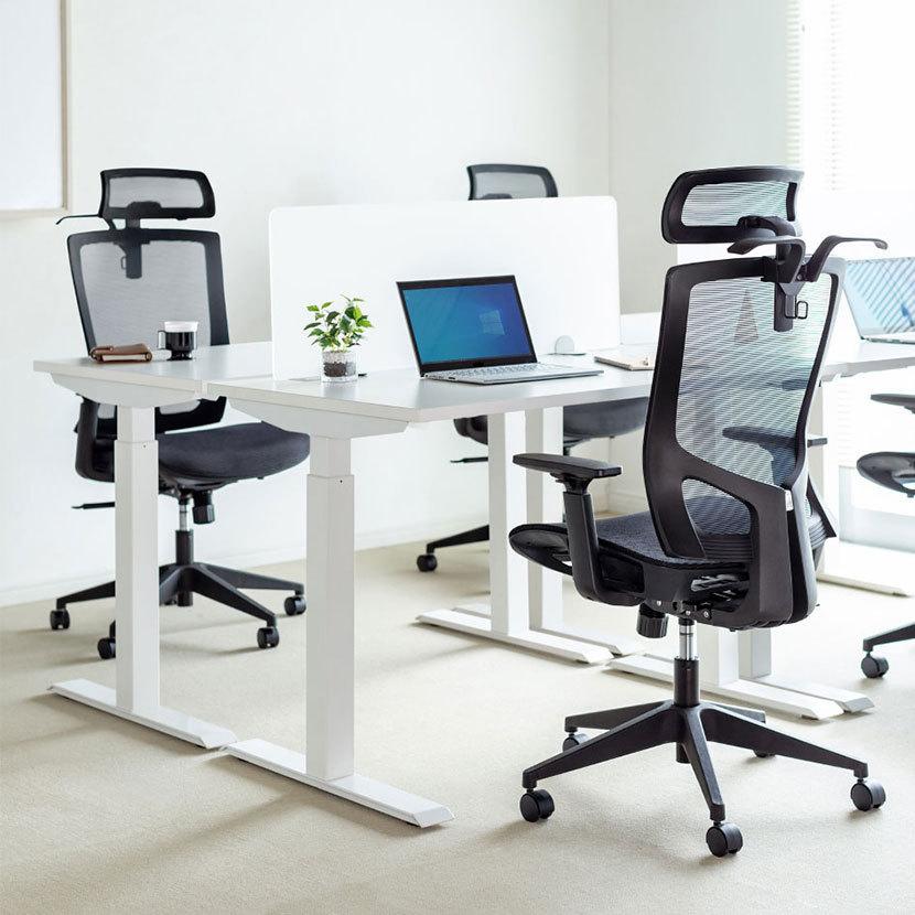 ハンガー付きメッシュチェア オールメッシュ さわやか ガス圧高さ調節リフト 肘/ヘッドレスト調整可 在宅勤務 幅670×奥行670×高さ1060〜1250mm | SANWA SUPPLY | 01