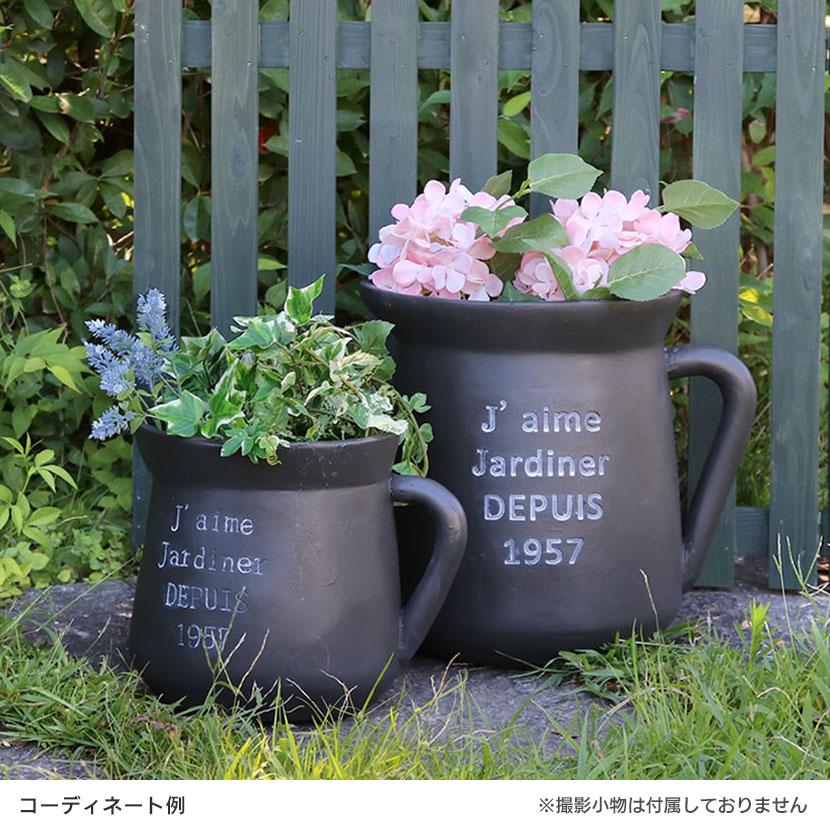 FRP製ミルクポット型プランター 小サイズ 鉢 鉢カバー プランターボックス 寄せ植え 花 観葉植物 ガーデニング 庭 ベランダ 玄関 幅300×奥行230×高さ245mm |  | 01