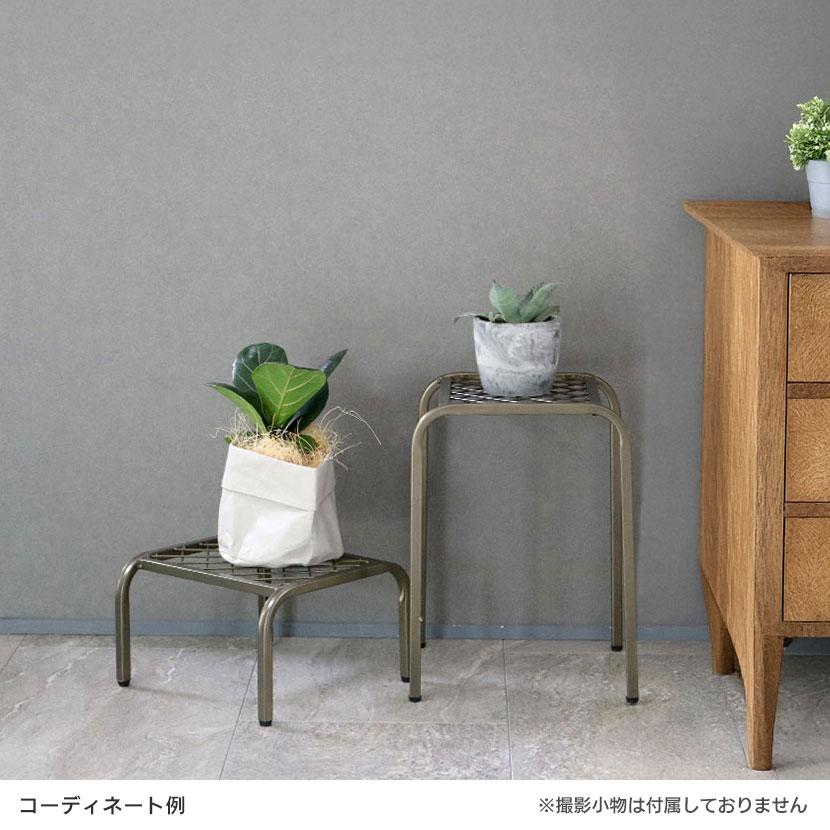 2個セット アイアンプランタースタンド TWILL(ツイル) ハイサイズ フラワースタンド 花台 鉢置き台 庭 ベランダ 室内 屋外 玄関 ディスプレイ 観葉植物 |  | 03