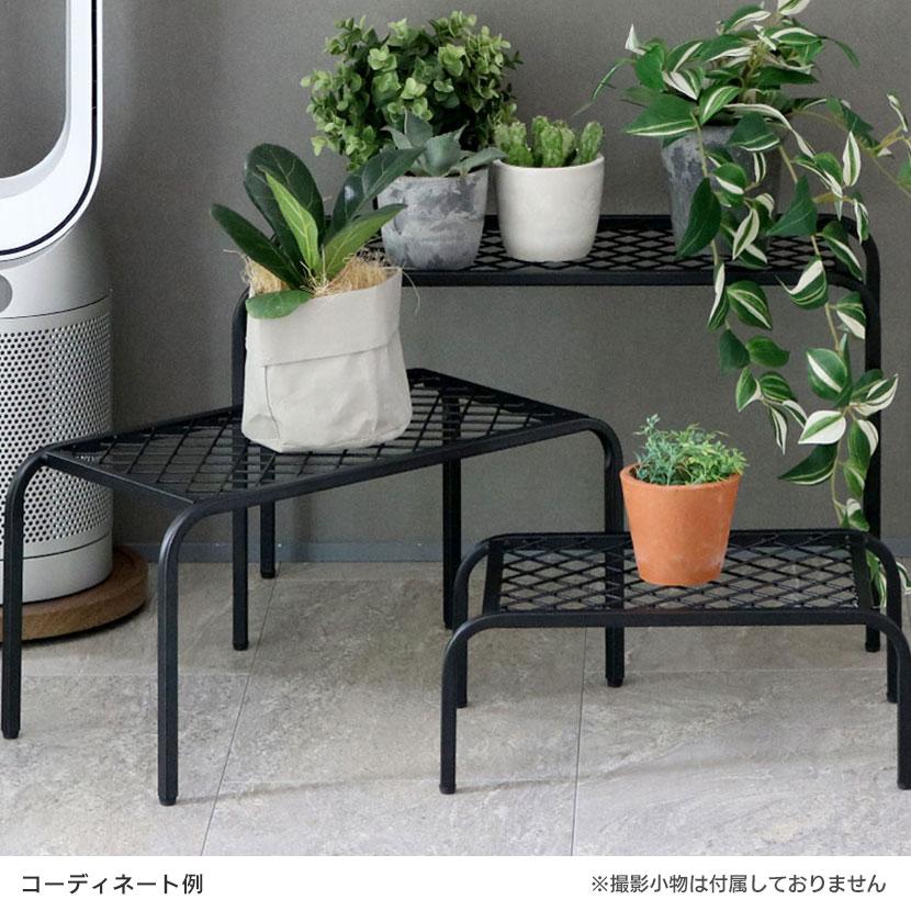 大中小3個セット アイアンプランタースタンド TWILL(ツイル) フラワースタンド 花台 鉢置き台 庭 ベランダ 室内 屋外 玄関 ディスプレイ 観葉植物 |  | 02