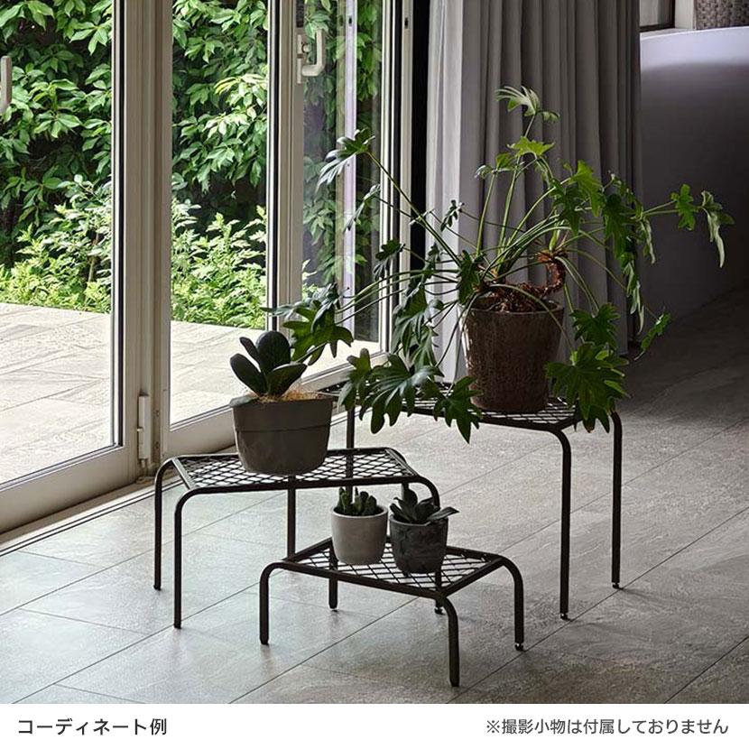 大中小3個セット アイアンプランタースタンド TWILL(ツイル) フラワースタンド 花台 鉢置き台 庭 ベランダ 室内 屋外 玄関 ディスプレイ 観葉植物 |  | 03
