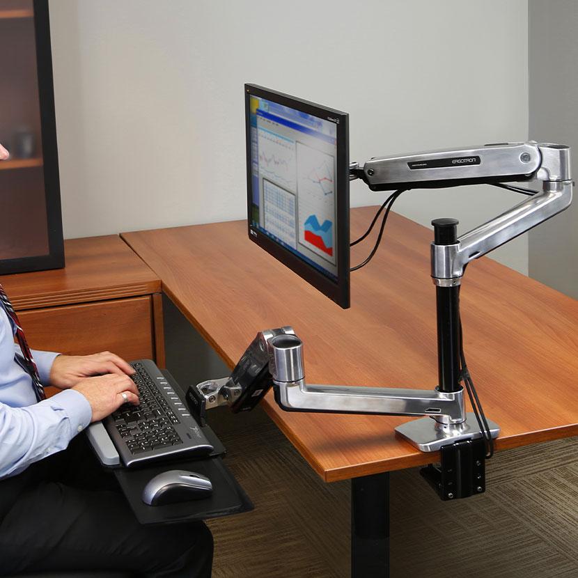 エルゴトロン（ergotron） LX 昇降式デスクマウントLCDアーム 45-360