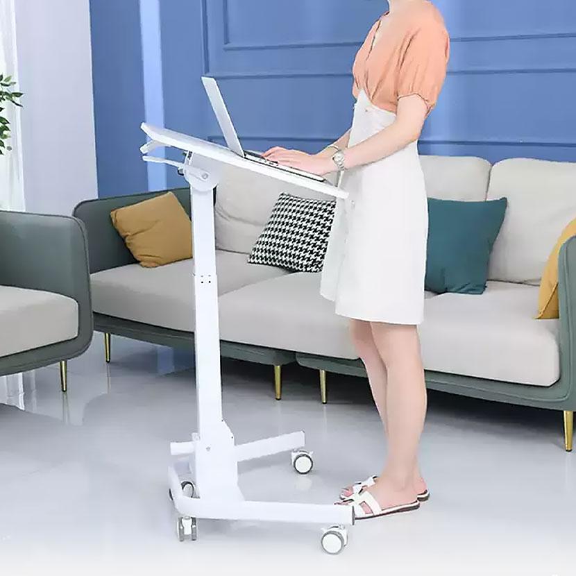 E-WIN 昇降テーブル 折りたたみ スタンディングデスク ガス圧昇降式 高