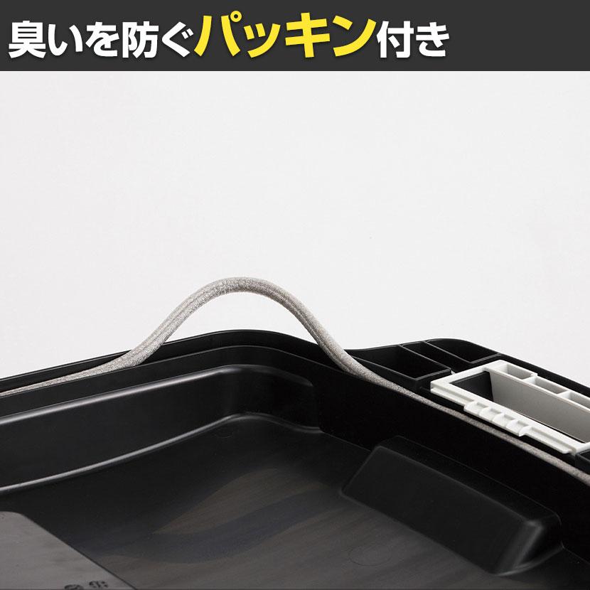 テラモト キャスターペール 74L ゴミ箱 分別 防臭 耐候剤配合 幅388×奥行575×高さ824mm_1