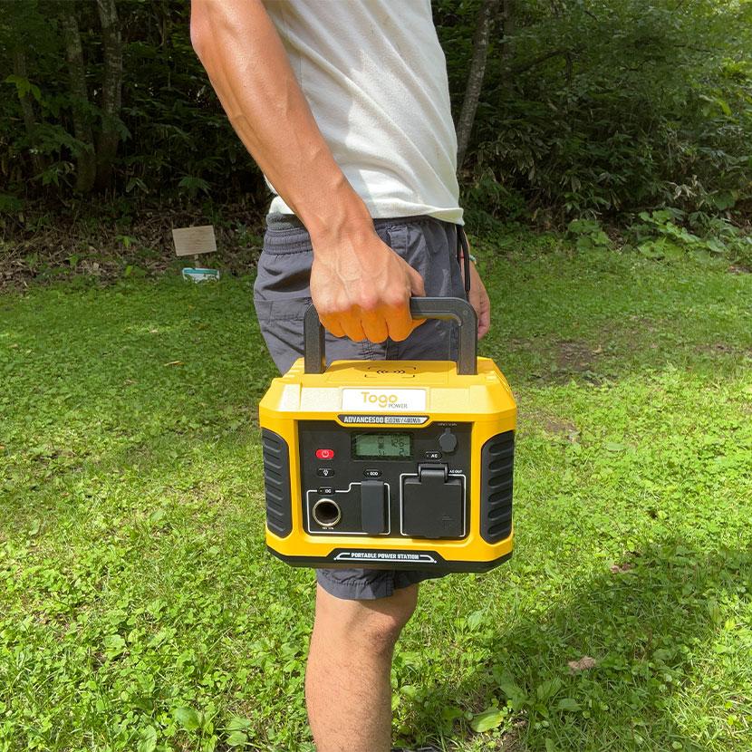 TogoPower ADVANCE500 ポータブル電源 防災安全協会推奨 純正弦波 500W(瞬間最大電力1000W) 400Wh BCP対策 |  | 02