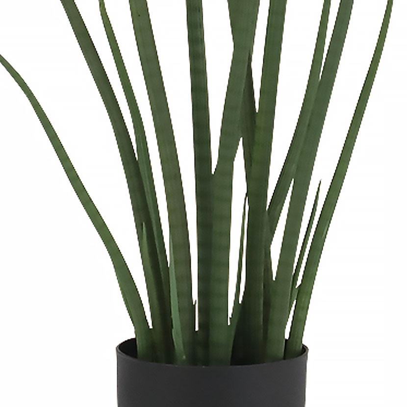 観葉植物 人工樹木 フェイクグリーン 造花 サンスベリア・スタッキー ブラックポット付き 高さ850mm |  | 02