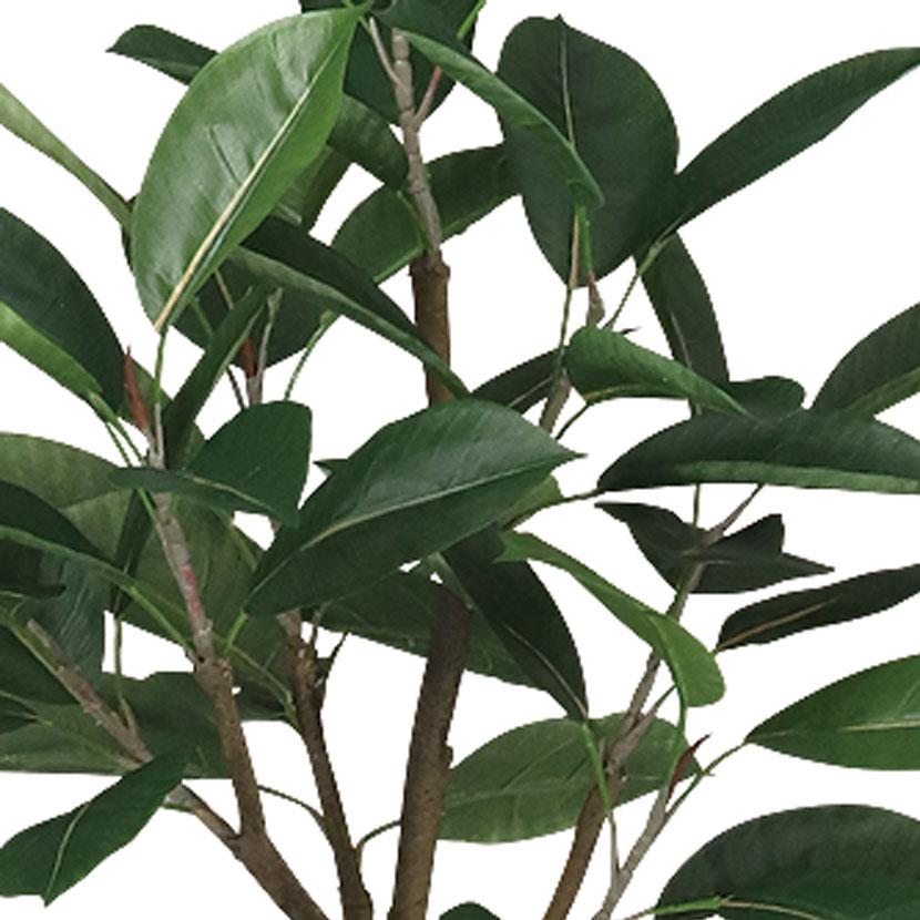 観葉植物 人工樹木 フェイクグリーン 造花 デコラゴム FST 高さ1500mm 鉢:SA-10(BK)_1